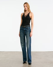 ARONIA SILK TANK IN BLACK