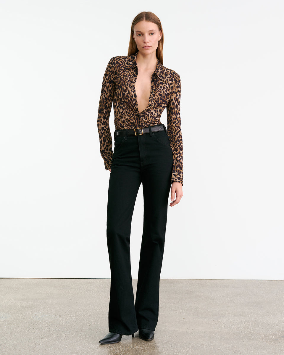 CELESTINE SHIRT IN VINTAGE LEOPARD PRINT