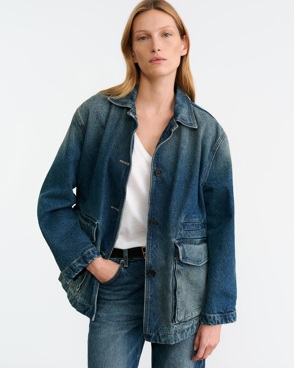 TEMPERANCE DENIM JACKET IN SIMON WASH