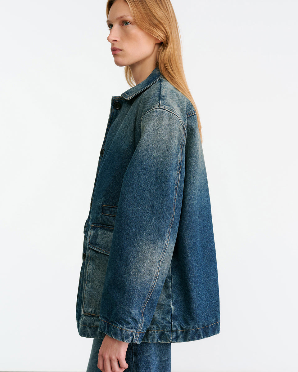 TEMPERANCE DENIM JACKET IN SIMON WASH