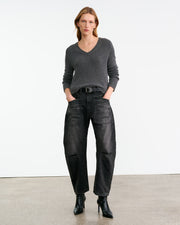 SHON JEAN IN STONE BLACK WASH