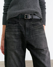SHON JEAN IN STONE BLACK WASH