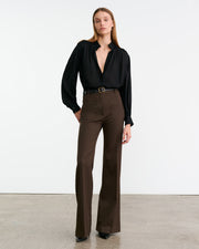 REVI SILK BLOUSE IN BLACK