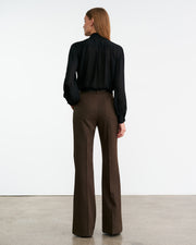 REVI SILK BLOUSE IN BLACK