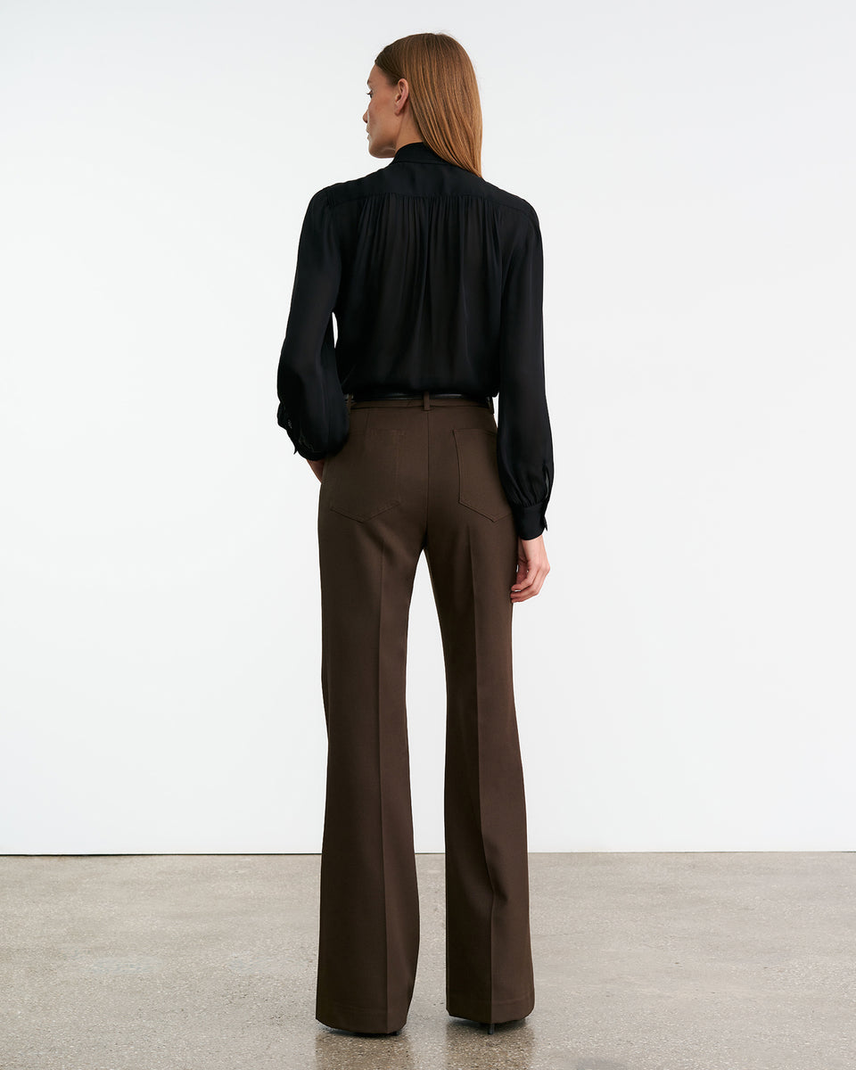 REVI SILK BLOUSE IN BLACK