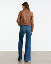 SUE LEATHER JACKET IN COGNAC