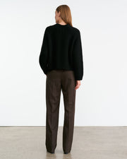 TOMASO CASHMERE SWEATER IN BLACK