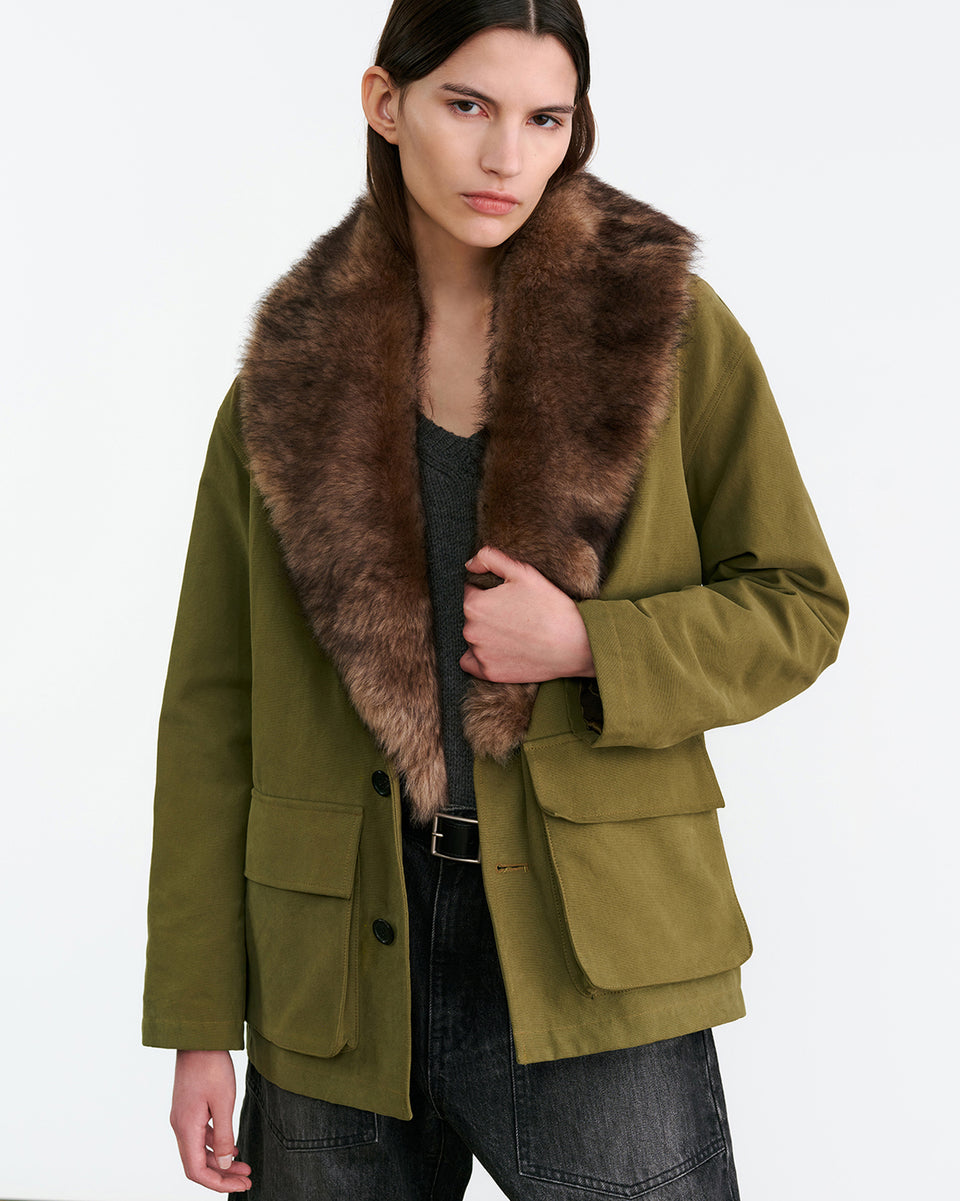 RONAY PARKA IN OLIVE GREEN