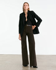 FLORENCE CORDUROY PANT IN CHOCOLATE BROWN
