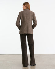 FLEUR JACKET IN BROWN DONEGAL