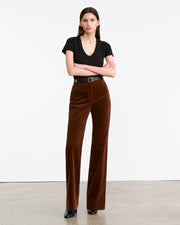 CORETTE COTTON PANT IN BURNT SIENNA