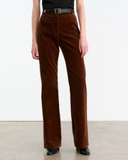CORETTE COTTON PANT IN BURNT SIENNA