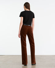 CORETTE COTTON PANT IN BURNT SIENNA