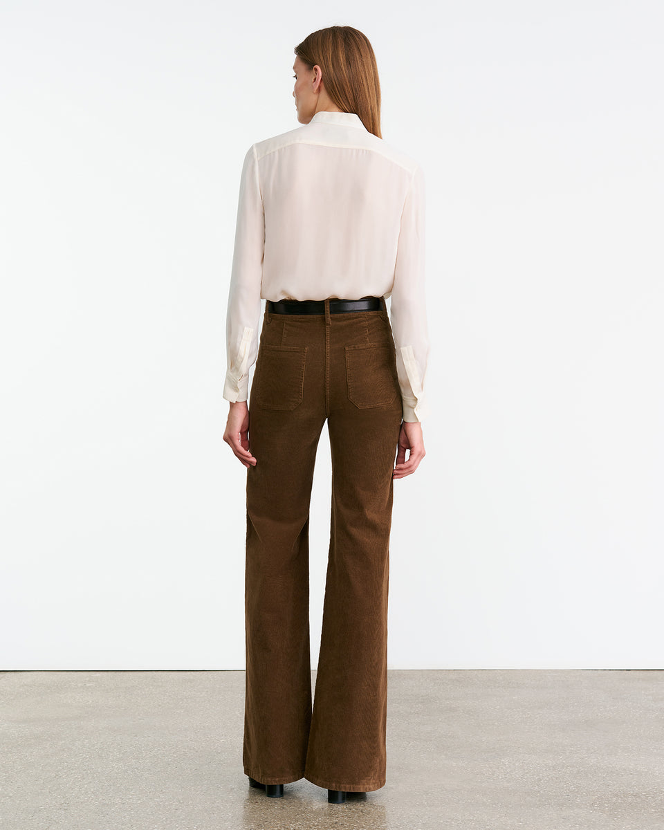 FLORENCE CORDUROY PANT IN CAFFE