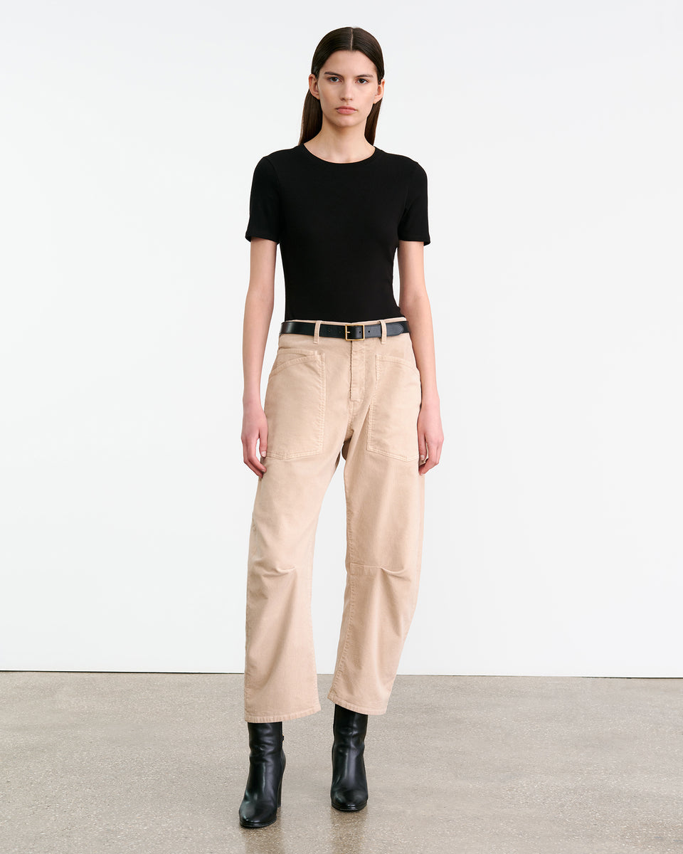 SHON CORDUROY PANT IN LIGHT BLUSH