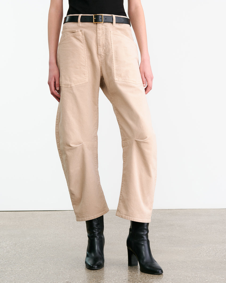 SHON CORDUROY PANT IN LIGHT BLUSH