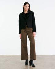 MEGAN COTTON PANT IN COFFEE