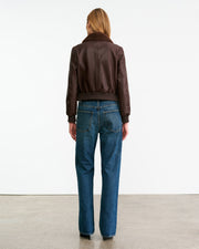 TOM LEATHER JACKET IN DARK BROWN