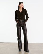 CHARMAINE CASHMERE CARDIGAN IN ESPRESSO