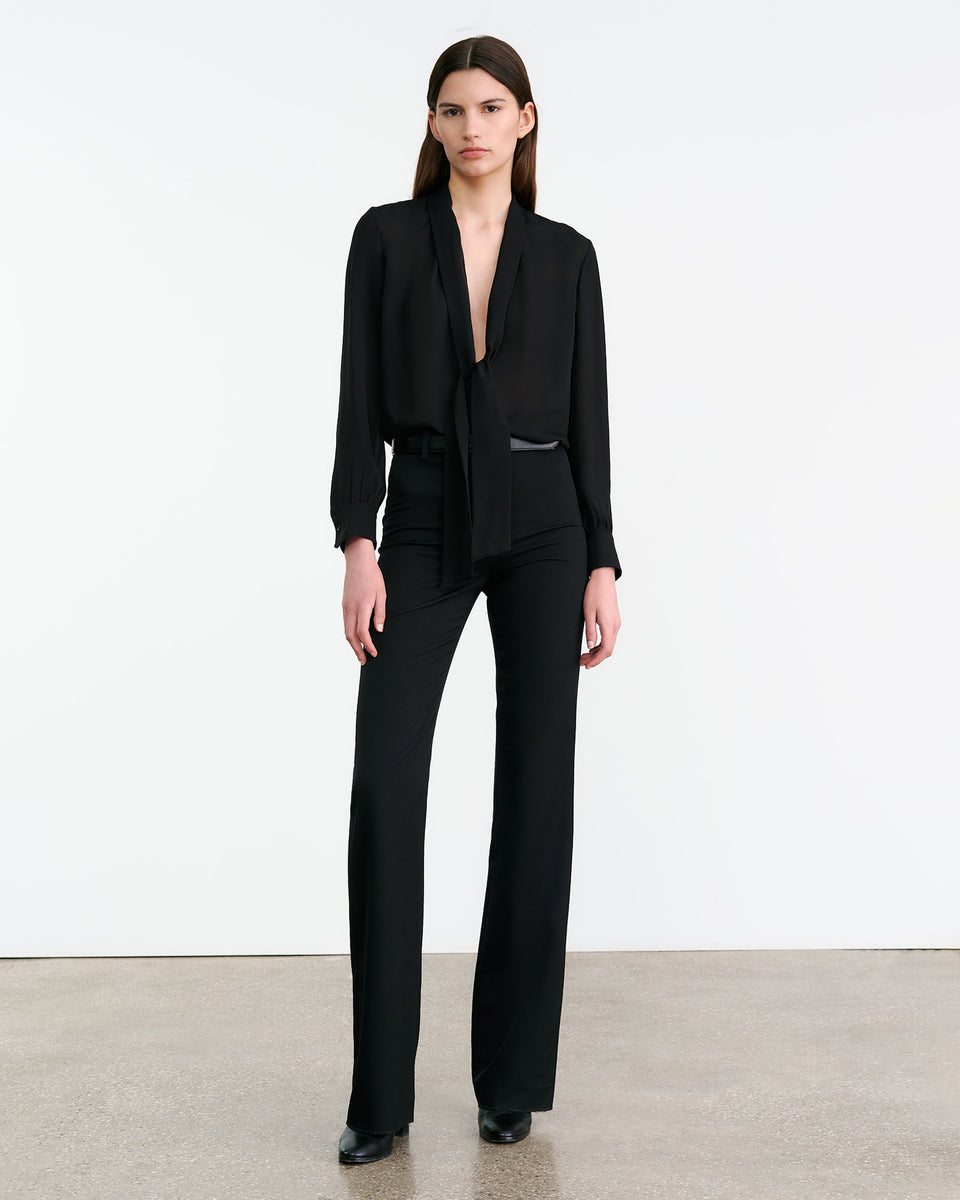 JANESE SILK BLOUSE IN BLACK