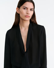 JANESE SILK BLOUSE IN BLACK