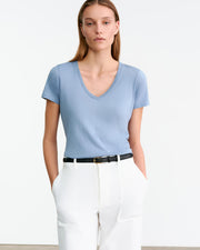 CAROL TEE IN PEARL BLUE