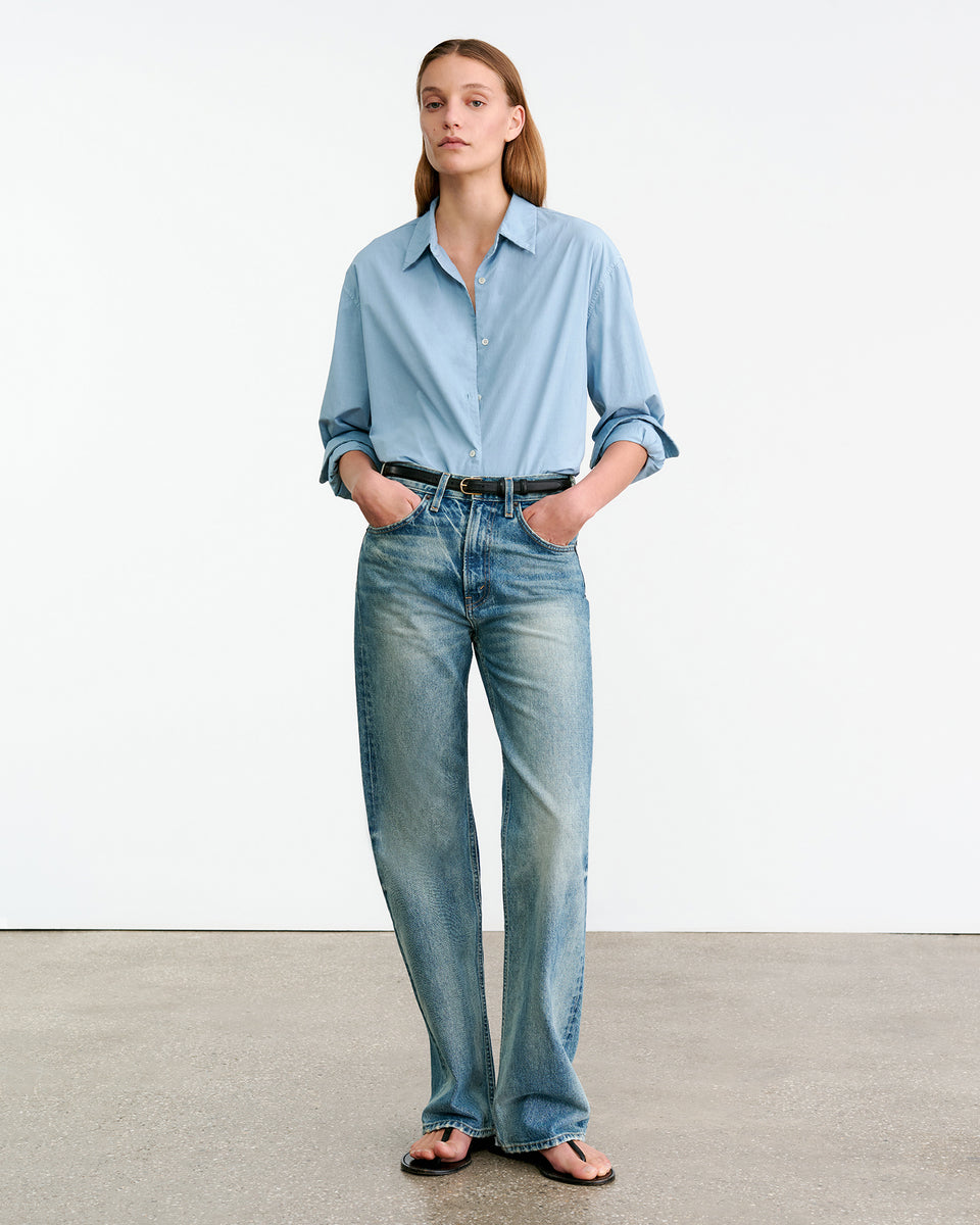 YORKE SHIRT IN PEARL BLUE