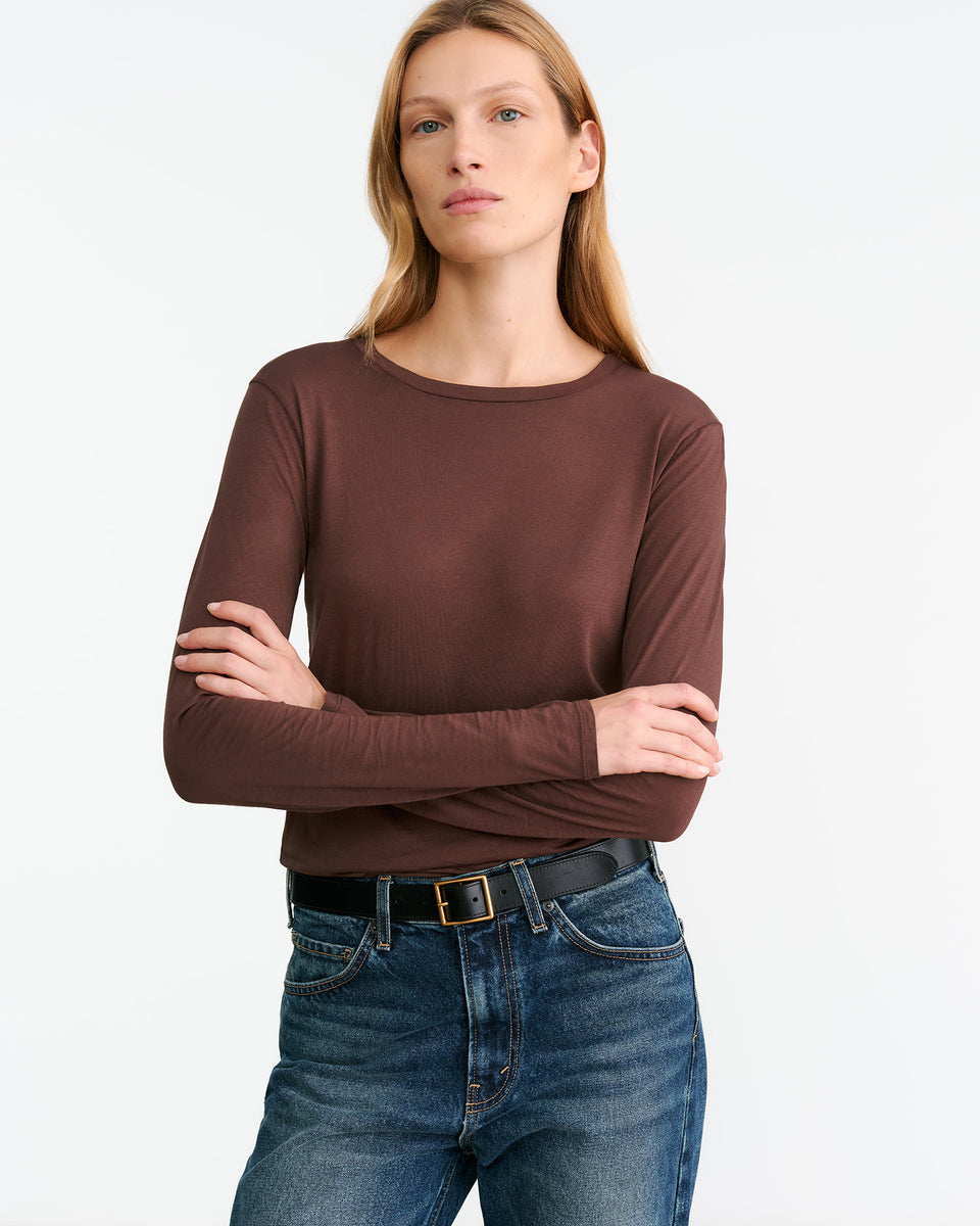 SUSANA TEE IN MOCHA