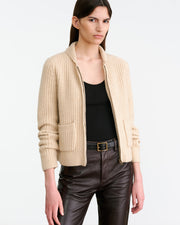 TESSEN CARDIGAN IN WHEAT