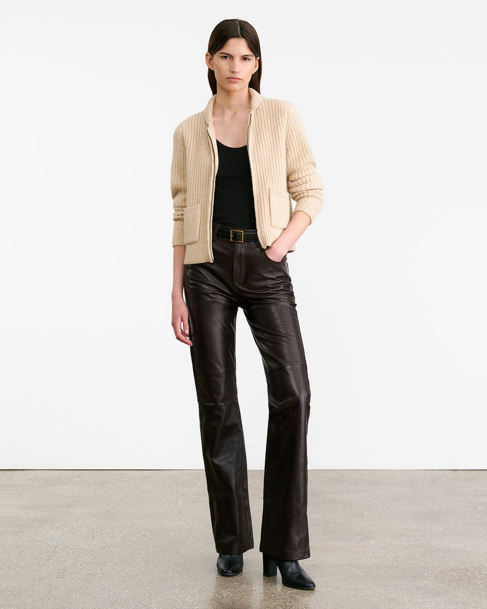 TESSEN CARDIGAN IN WHEAT