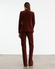 VEDA BLAZER IN BURNT SIENNA