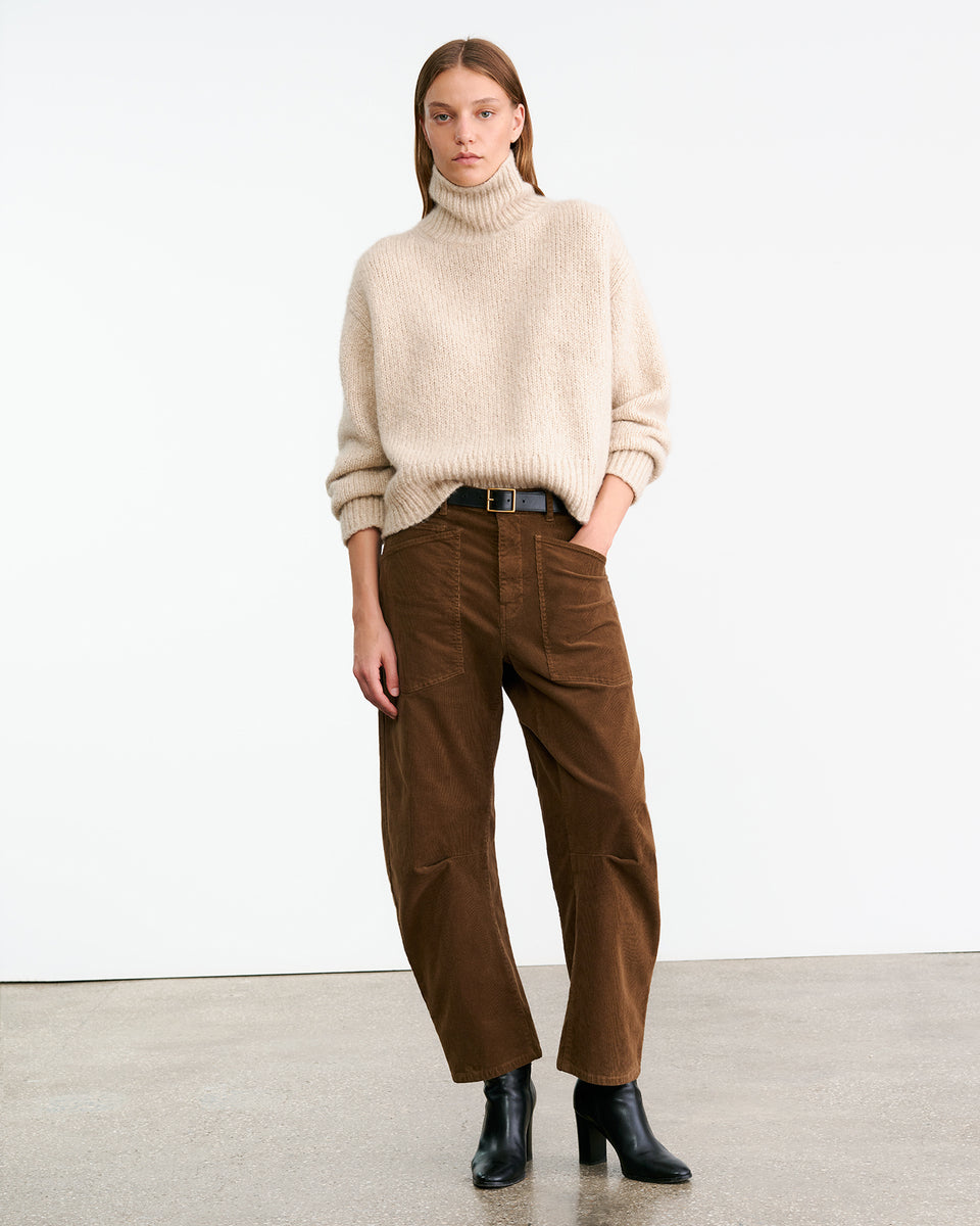 SHON CORDUROY PANT IN CAFFE