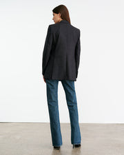 DAVIS BLAZER IN CHARCOAL PINSTRIPE