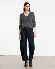 VICKI SWEATER IN DARK CHARCOAL MELANGE