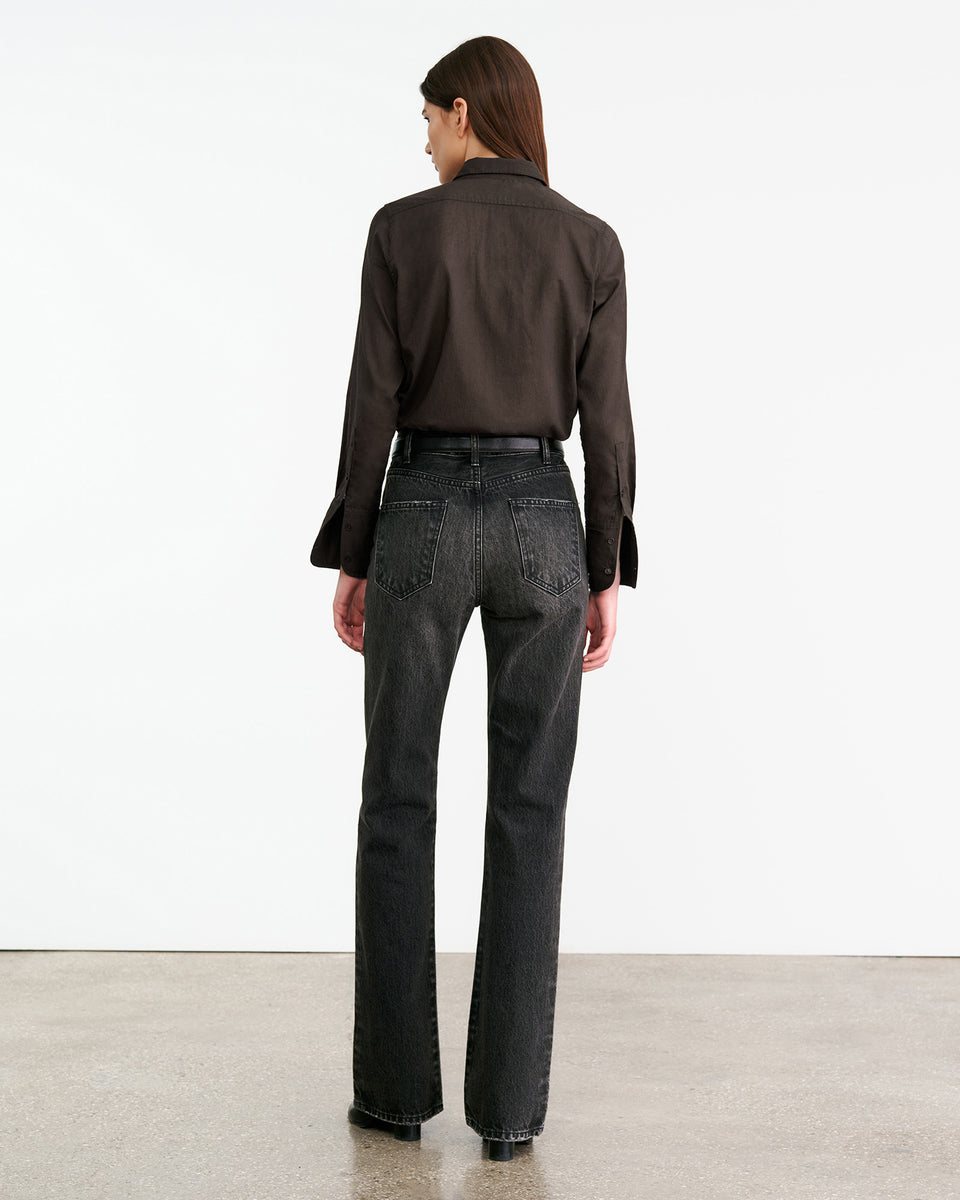 NL SHIRT IN CHOCOLATE BROWN