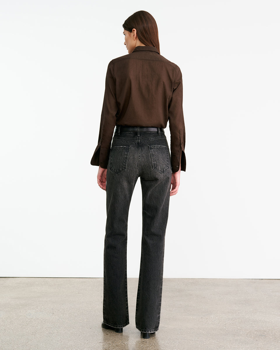 JOAN JEAN IN STONE BLACK WASH