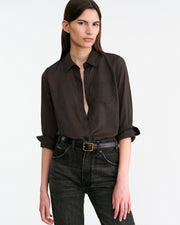 NL SHIRT IN CHOCOLATE BROWN