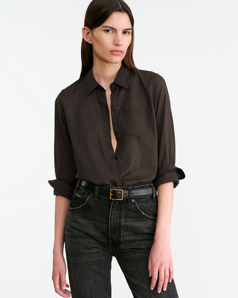 NL SHIRT IN CHOCOLATE BROWN