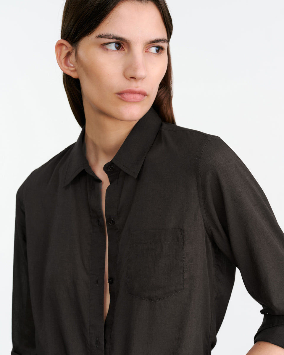 NL SHIRT IN CHOCOLATE BROWN