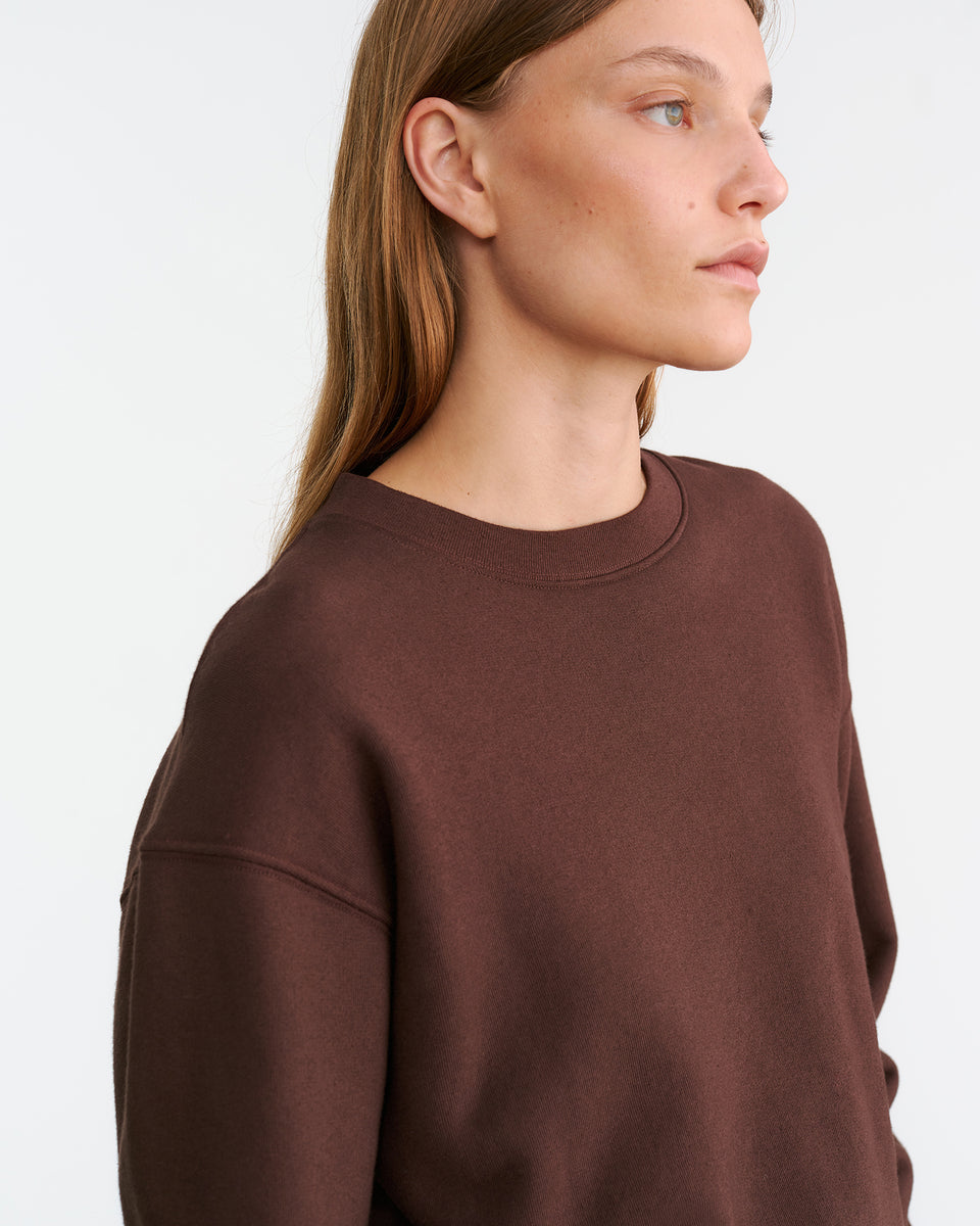 GORTANA SWEATSHIRT IN MOCHA