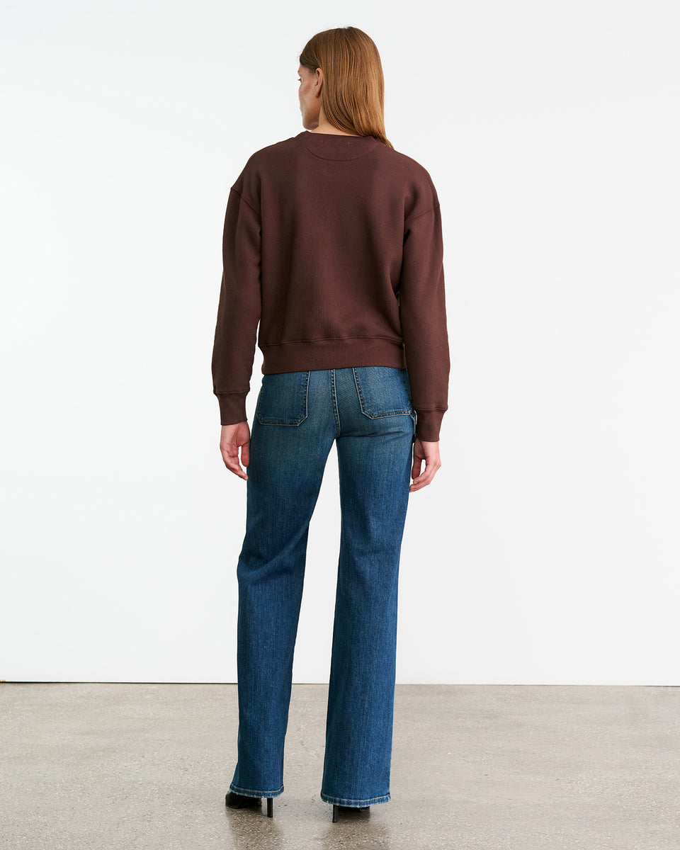 GORTANA SWEATSHIRT IN MOCHA