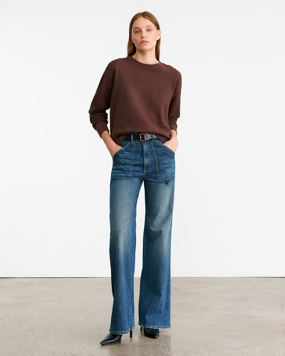 GORTANA SWEATSHIRT IN MOCHA