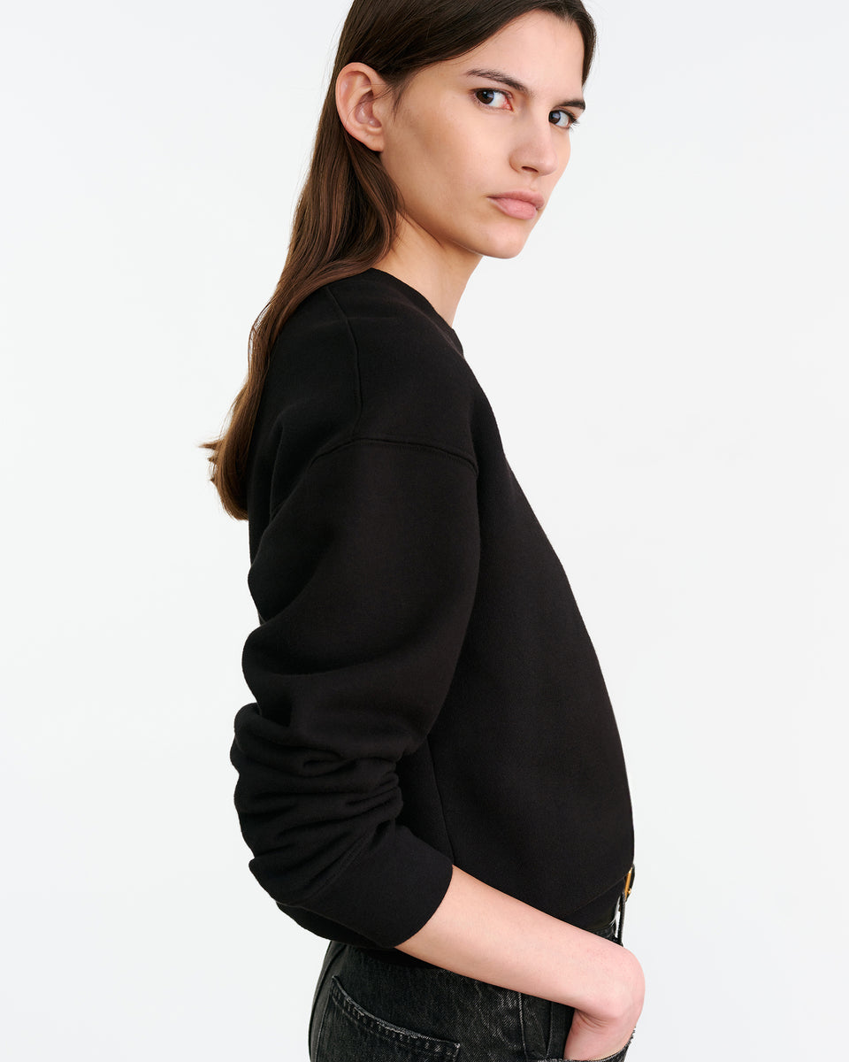 GORTANA SWEATSHIRT IN BLACK