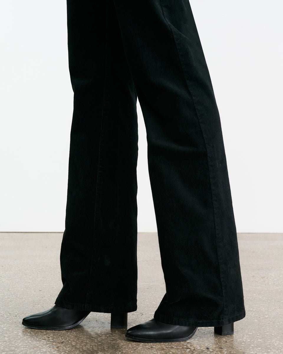 JOAN CORDUROY PANT IN JET BLACK