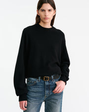 TRISHA CASHMERE SWEATER IN BLACK