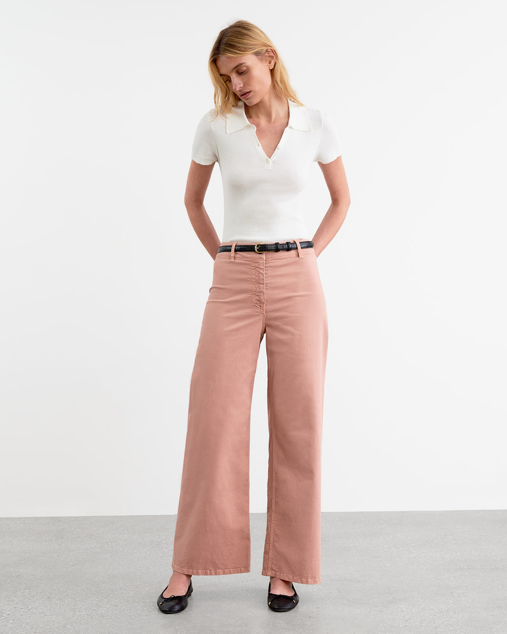 MEGAN PANT IN OXFORD PINK