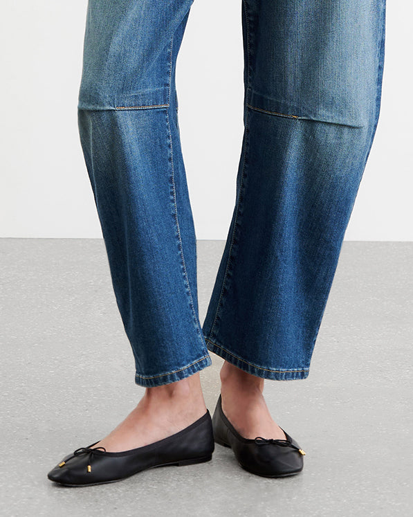 LEATHER BALLET FLAT IN LEATHER BALLET FLAT