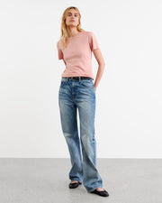 MARIELA TEE IN OXFORD PINK