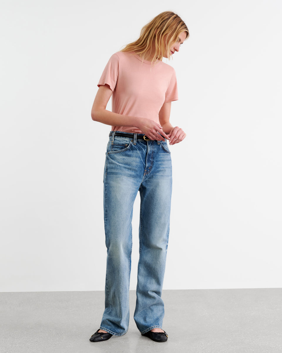 MARIELA TEE IN OXFORD PINK