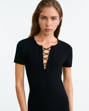PALMA KNIT DRESS IN BLACK